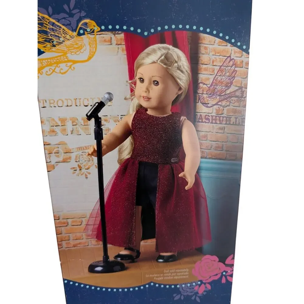 American Girl Tenney Grant On Stage Bundle New in Box Split Dress Shorts Mic